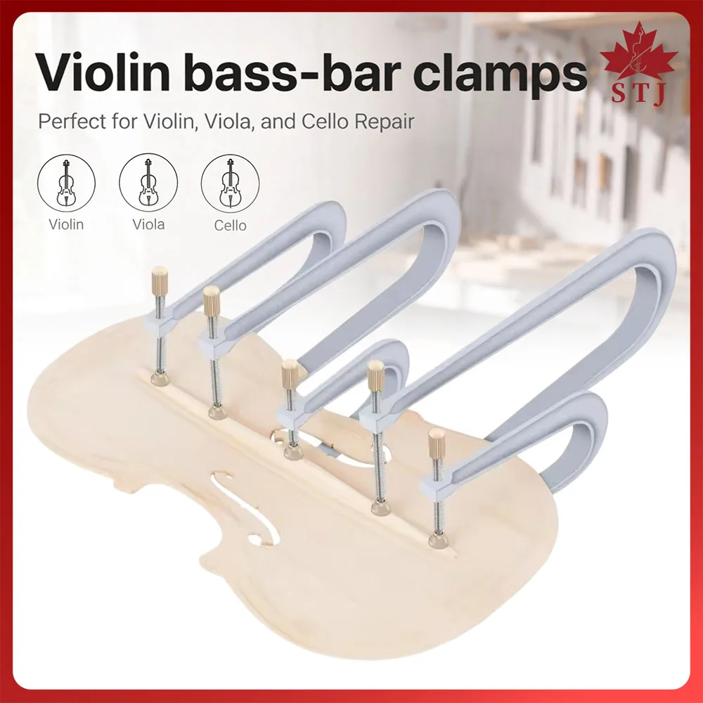 STJ Violin Viola Bass-bar Clamps Aluminum Cello Making Install Repair Tools Square Fix Clamps Repair Tool