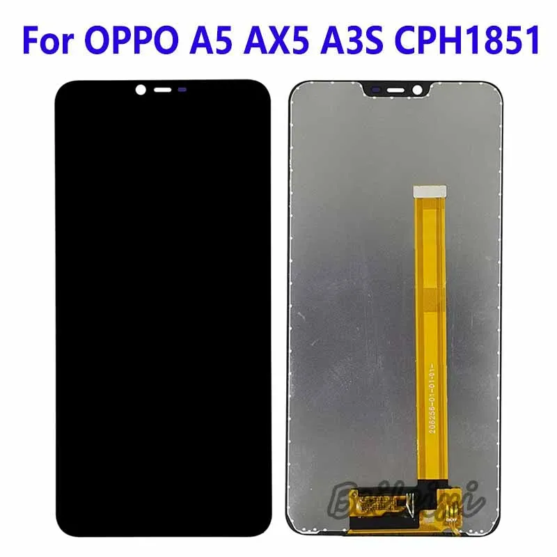 For OPPO A3S CPH1803 LCD Display Touch Screen Digitizer Assembly For OPPO A5 AX5 CPH1851 PBAM00