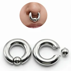 1Pc Multipurpose 316 Stainless Steel Captive Spring Bead Rings for Septum Nose Piercing Large Gauge Helix BCR Hoop Lobe Piercing