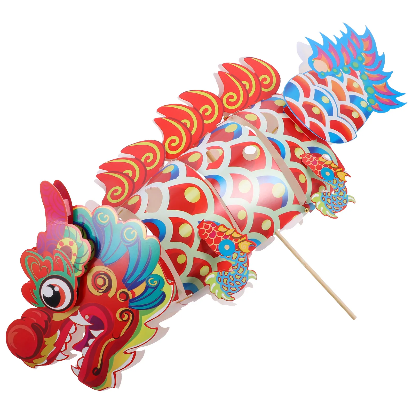 H gehaltene Drachen-Dekorationen, 49 cm, rote Farbe, festliches Partyzubehör, chinesisches Neujahr, Foto-Requisiten, Laterne, hängender Tanz