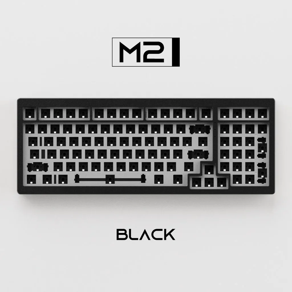 MonsGeek-Teclado mecánico M2 para juegos, dispositivo de 98 teclas RGB Hot-swap, Barebone, de aluminio, con montaje de junta VIA/QMK