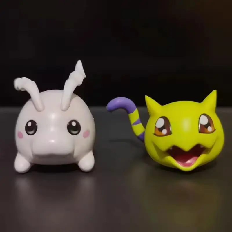 9 Pcs/set Digimon 2-5.5cm Q Ver. Childhood Mini Koromon Gabumon Pyocomon Mochimon Palmon Tokomon Gabumon Plotmon Gift Toy Dolls