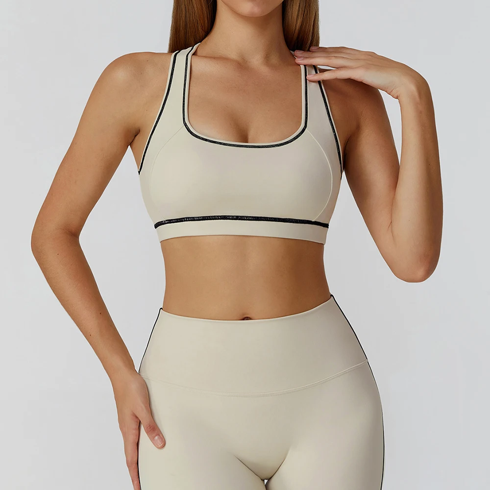 

Sports Bra Women Gym Fitness Top Shock-absorbing Gathering Yoga Workout Vest Quick Drying Breathable Bra Female Sports Underwear