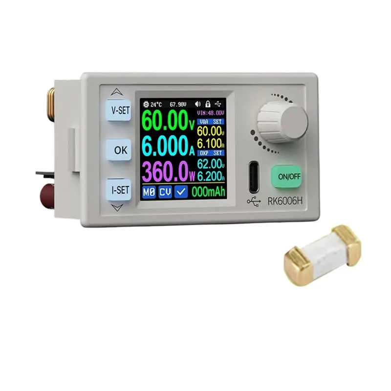 M11K-RK6006H 6A 360W Buck-Boost Voltage Regulator Power Supply Module With LCD Display For Electronics Repair