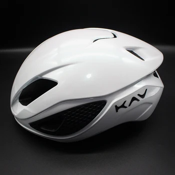 Kask rowerowy dla dorosłych mężczyzn i kobiet, błyszczący biały, aerodynamiczny kask do jazdy na czas, konstrukcja z otworami wentylacyjnymi typu plaster miodu, amortyzacja wstrząsów, ultralekki, komfortowy.