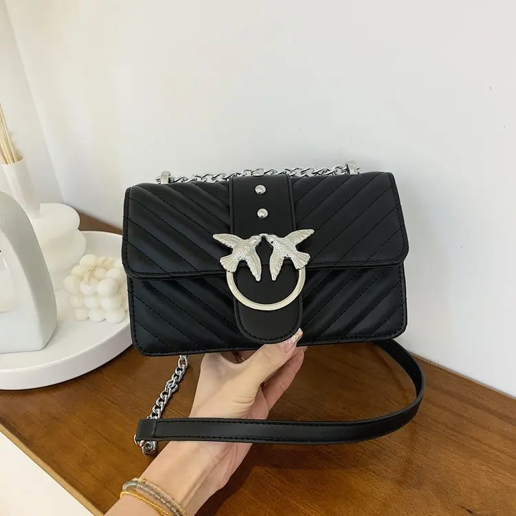 

2026 New Women's Embroidery Square Bag, Luxury Chain Shoulder Crossbody Purse, Elegant for Daily Use Handbags for Women