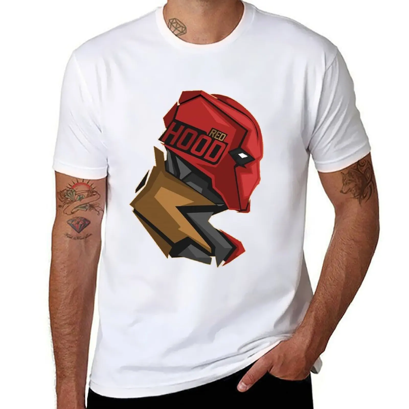 

Red Hood T-Shirt Big Size Simple T-Shirt