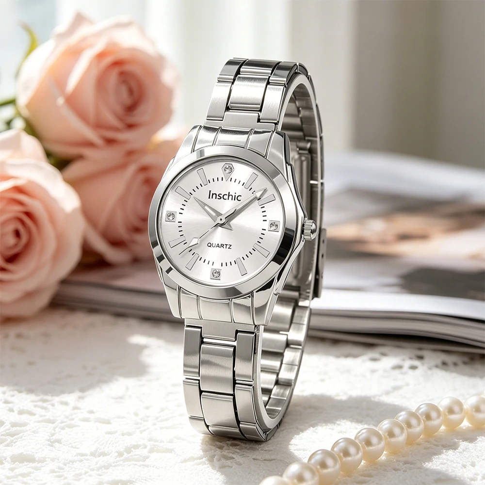 1 Latest Elegant and Stylish Ladies' Quartz Watch with Multiple Colors To Choose From, Not Including A Gift Box