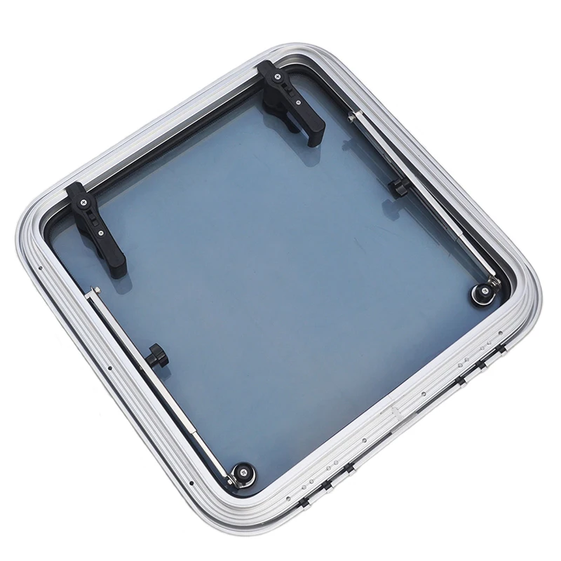 

Marine Anodized Aluminum Square Hatch Porthole With Tempered Glass For Marine Boat Window