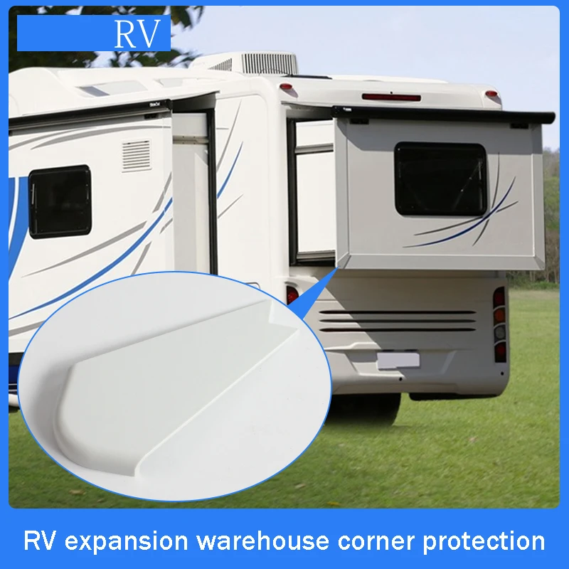 RV Accessories Camper Part White Color Plastic Caravan Expansion Warehouse Corner Guard Protective Corner Guard