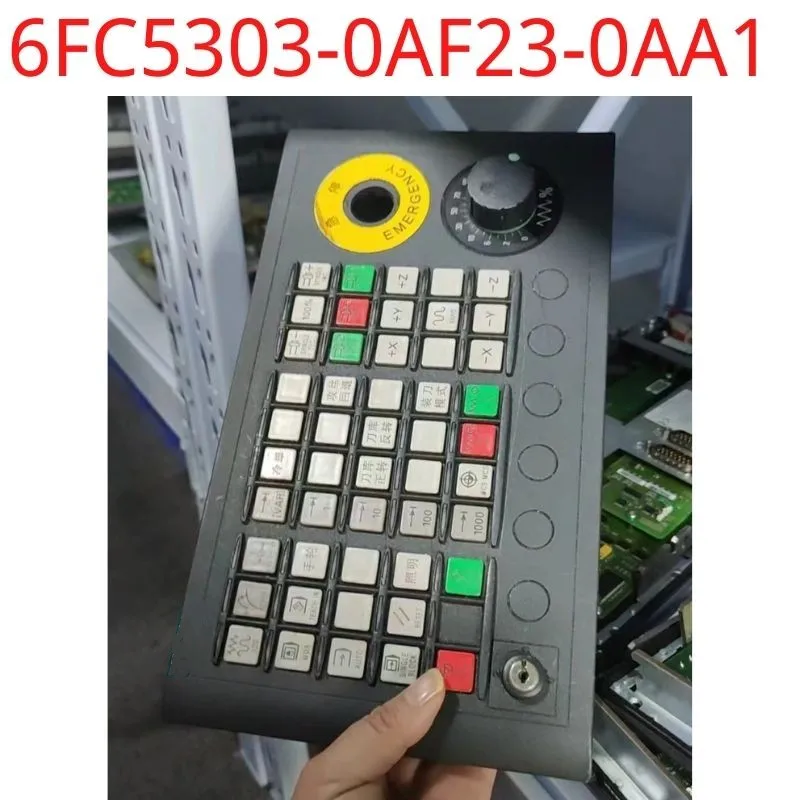 

used test ok real 6FC5303-0AF23-0AA1 SINUMERIK MACHINE CONTROL PANEL MCP 310C PN PROFINET / INDUSTRIAL ETHERNET, WIDTH 3