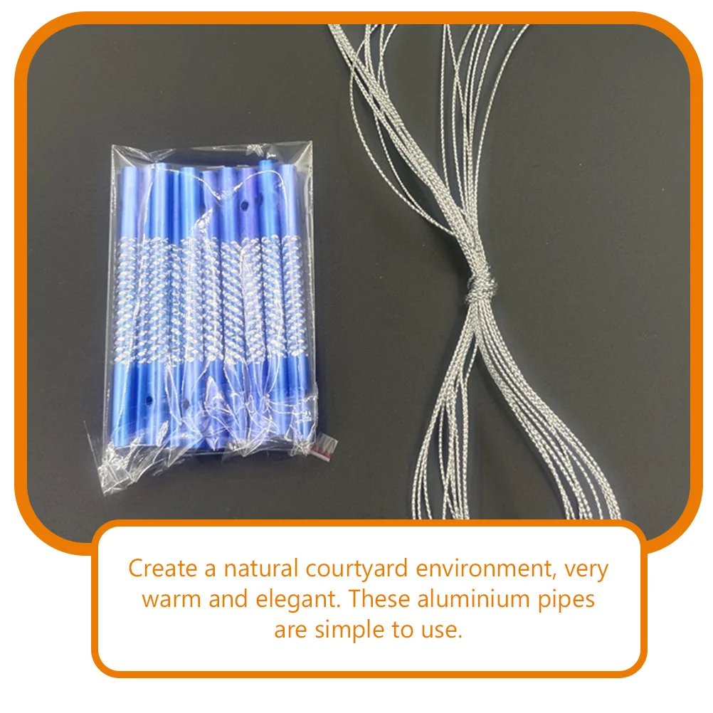 

1Set Aluminium Wind Chime Tubes DIY Crafting Supplies Sturdy Long Life Relaxing Sound Courtyard Garden Decoration