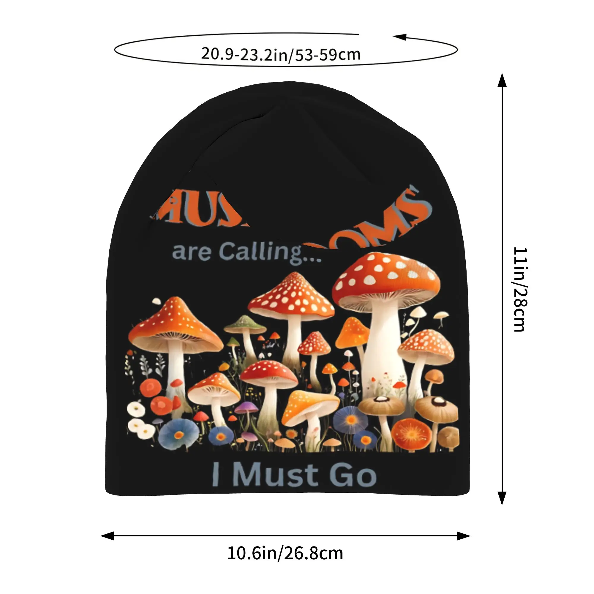 Mushrooms Are Calling Beanie Cap for Men Women Streetwear  Beanies Hat for Climbing