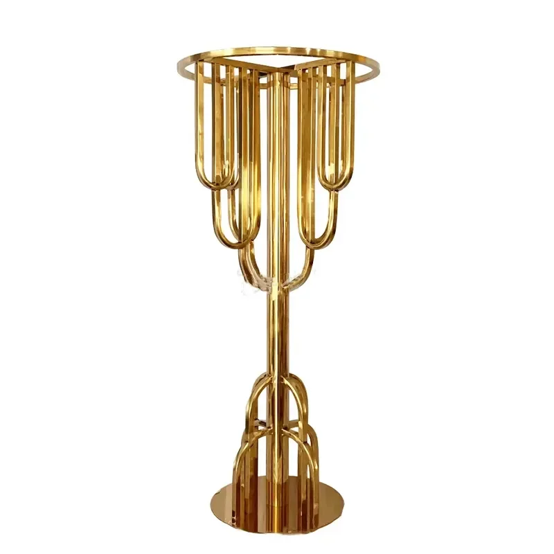 Modern Gold Flower Rack for Home or Hotel for Wedding Table Centerpiece or Party Event Elegant Floral Stand for Home Decor