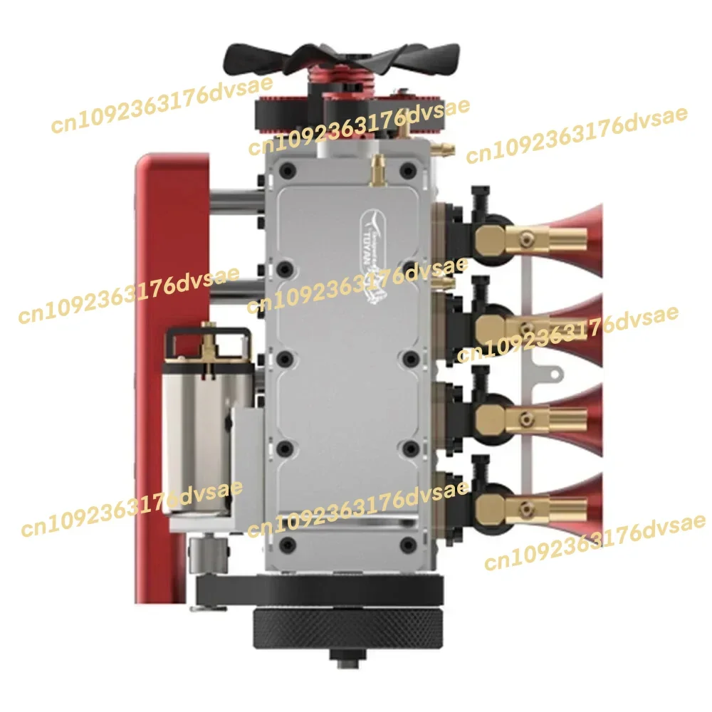 متوفر في المخزون تويان محرك صغير L400W اسطوانة رباعية الأشواط الميثانول المياه المبردة الغاز نموذج 1/10 RC قطع غيار السيارات قارب المركبات #4