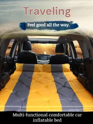 Car Automatic Iatable Bed SUV Car Folding Air Mattress Portable Back Seat Blow-up Sleeping Pad For Vehicle Trunk Travel Camping