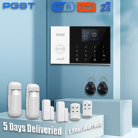 PGST 2G GSM WiFi Security Protection Tuya Smart Life Alexa Home Automation Motion Door Magnetic Sensor Alarm Security System Set