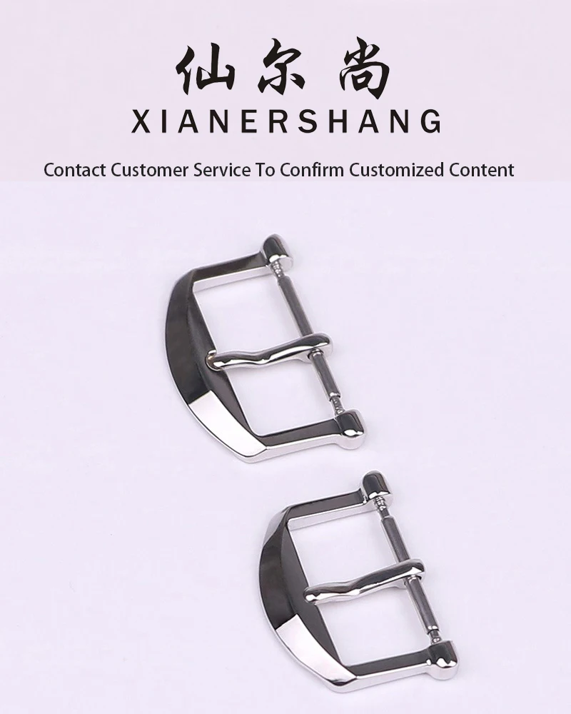 Xianershang personalizado IW-C portofino relógio original fecho 16mm 18mm fivela de cinto polimento requintado 316l fivela de pino de aço inoxidável