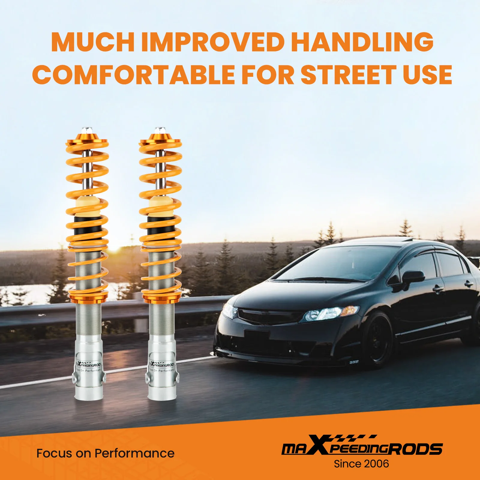 Full Set Coilovers for VW LUPO 6X + SEAT AROSA 6H Adjustable Coil Over Suspension 98–05