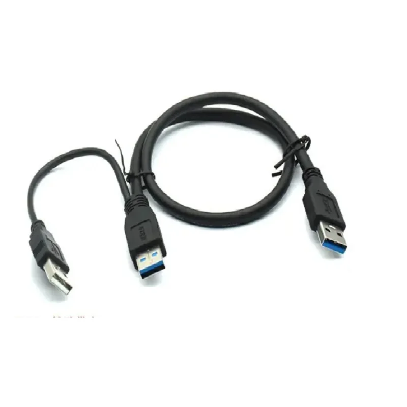 USB 3.0 male dual hard drive Y Cable Sata data cable USB2.0 + USB 3.0 Type A to USB 3.0 A Male Y Cable Connector for Hard Disk