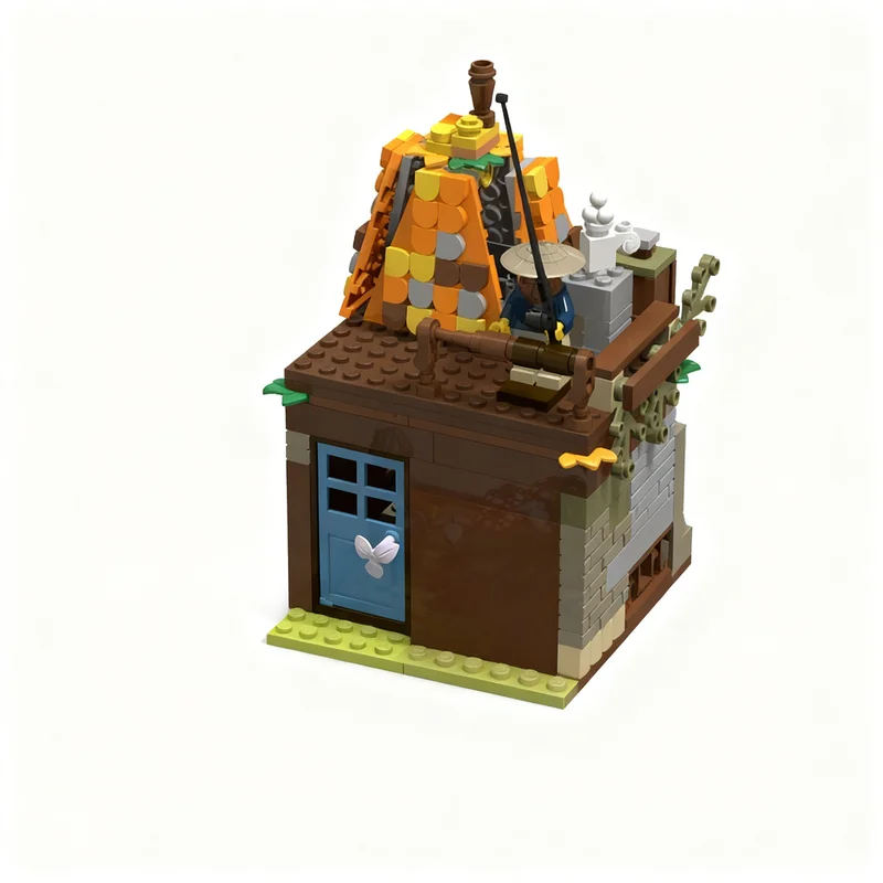 

259PCS MOC Model Omas Holzh Tte Im Wald Grandma S Cottage In Woods MF02 Technology DIY Assembly Building Blocks Display Gift Set
