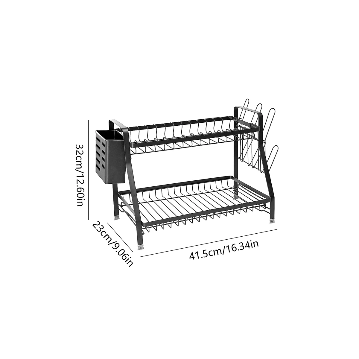 Keuken afdruiprek opbergmand aanrecht multifunctionele plank schaal bord bestek opberg afdruiprek keuken opbergproducten