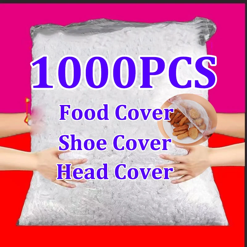 

Disposable Food Cover Elastic Plastic Wrap Food Grade Food Lids Food Fresh Saver Bag Dust Shoe Cover Shower Headgear Bowls Caps