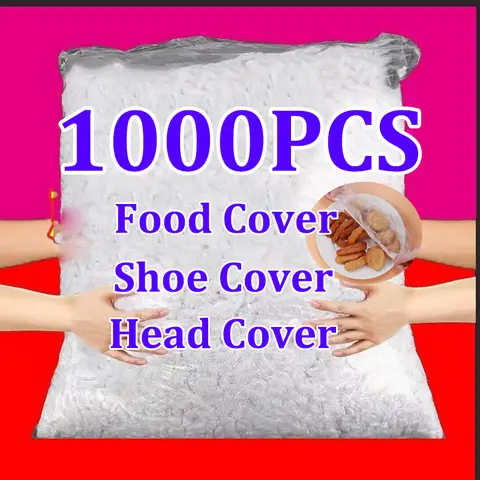 일회용 식품 커버 탄성 플라스틱 랩, 식품 등급 식품 뚜껑, 식품 신선도 보호기 가방, 먼지 신발 커버, 샤워 헤드기어 보울 캡