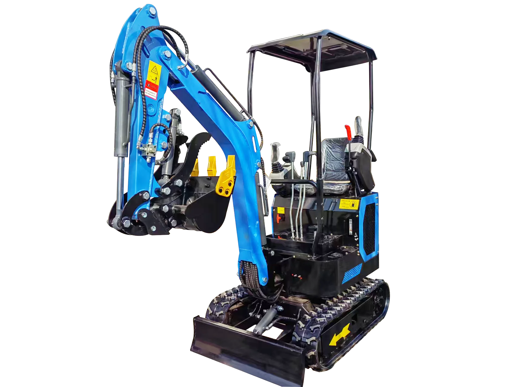 تستخدم 1 طن حفار زاحف هيدروليكي صغير كوبوتا حفارة صغيرة معدات حديقة المنزل