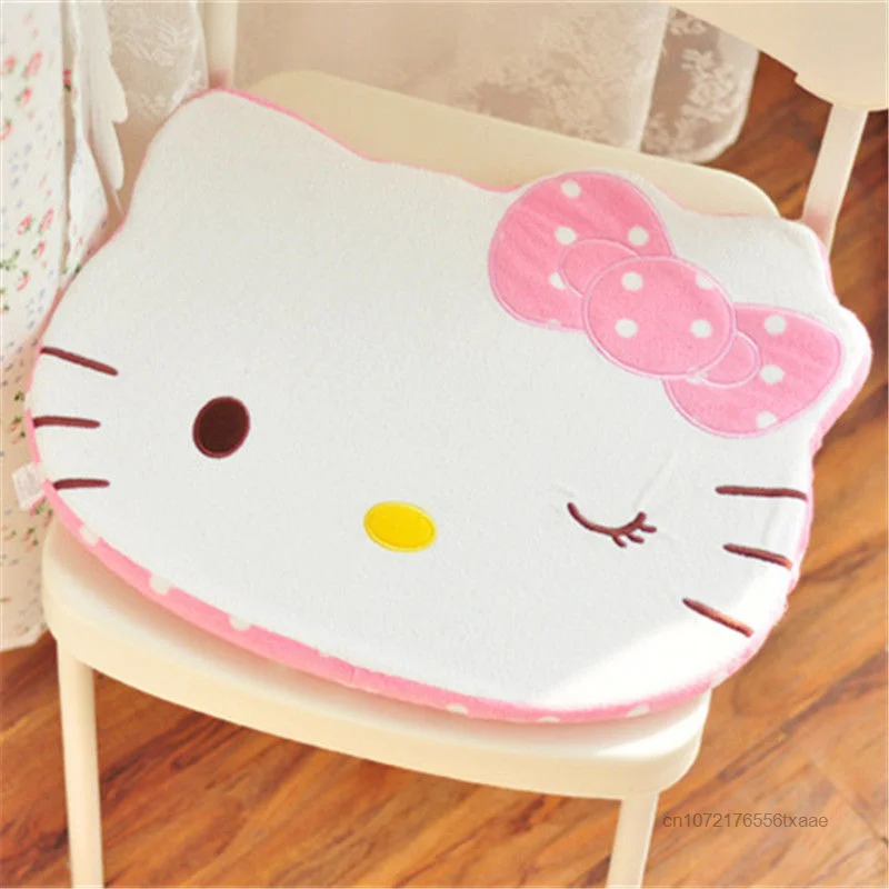 Sanrio Hello Kitty Cartoon Kawaii Household Children Adult Cushion Office Chair Seat Cushion Student Computer Chair Soft Cushion