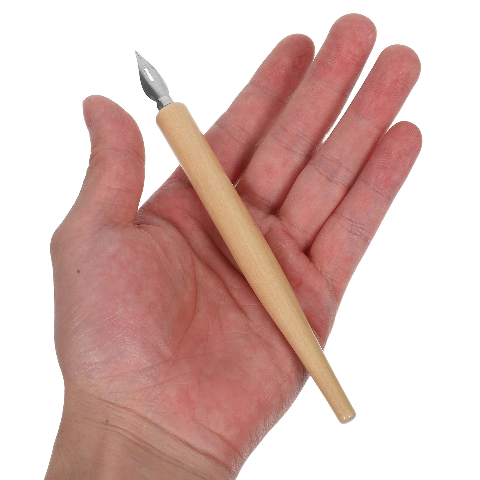 

Wooden Dip Pen Nibs Cartoon Fountain Spare Stainless Steel Drawing Black Ink Pens