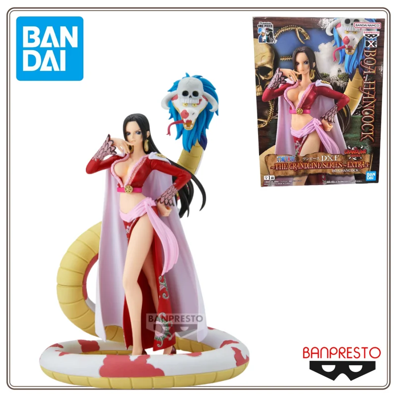 

В наличии BANDAI оригинальная фигурка BANPRESTO DXF THE GRANDLINE SERIES EXTRA Boa Hancock, цельная модель аниме, натуральная игрушка