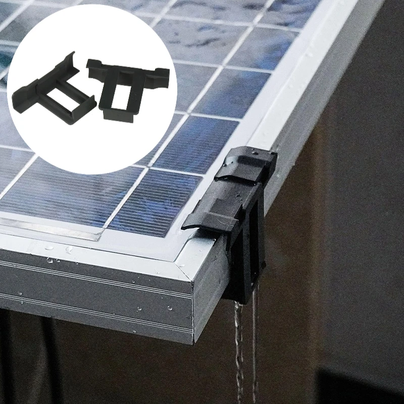 

30mm Solar Panel Water Drainage Clips 60Pcs Solar Drain Mud Clips Photovoltaic Modules Mud Removal Clip For Cleaning Solar Panel