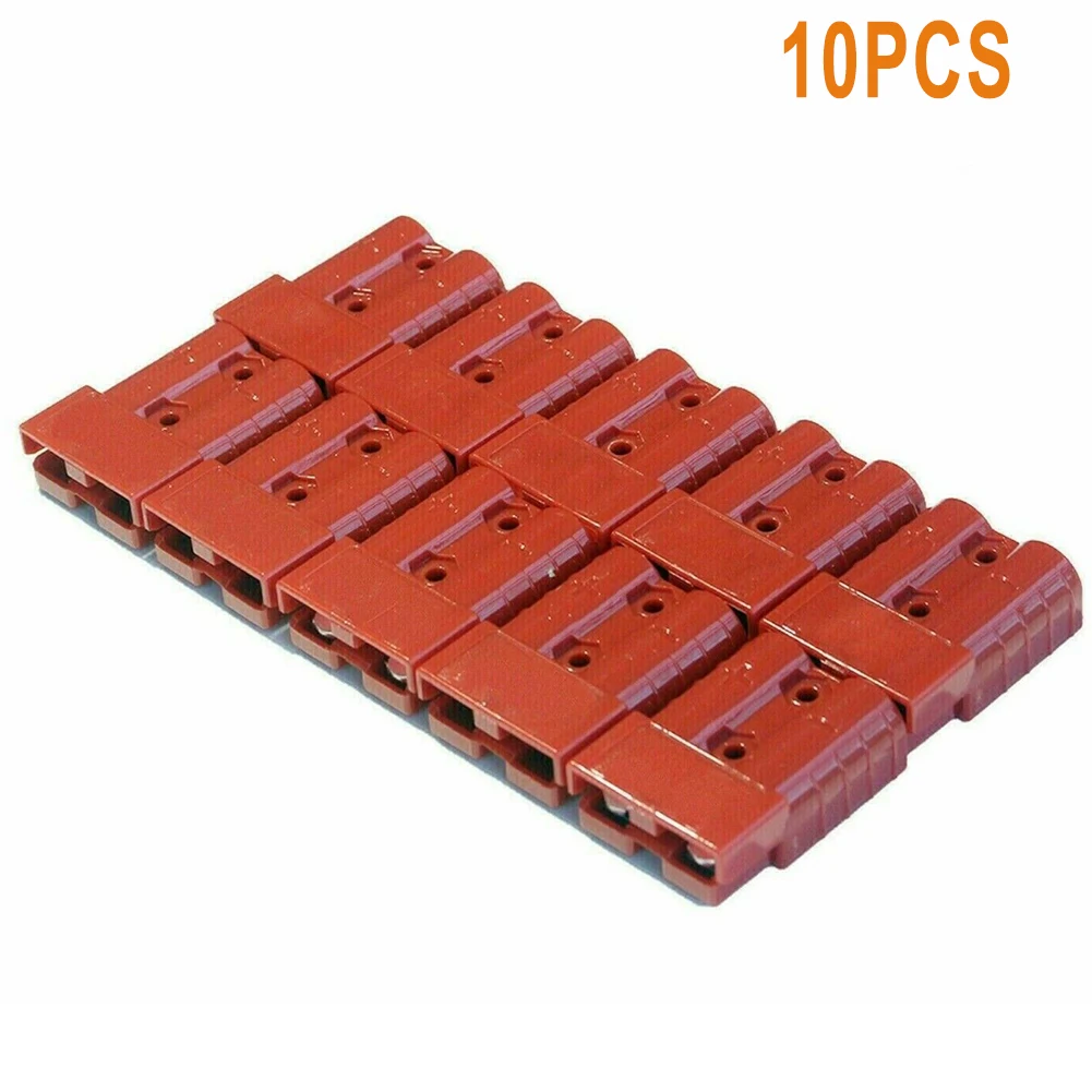 10 pz spina diritta 48x37x16mm connettore impermeabile a due poli rosso/nero per connettori a spina stile Anderson 50 AMP 12-80V 12-6AWG