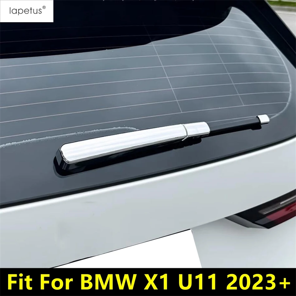 

Car Rear Window Rain Wiper Arm Blade Overlay Stickers Cover Trim ABS Chrome / Carbon Fiber Accessories For BMW X1 U11 2023 2024