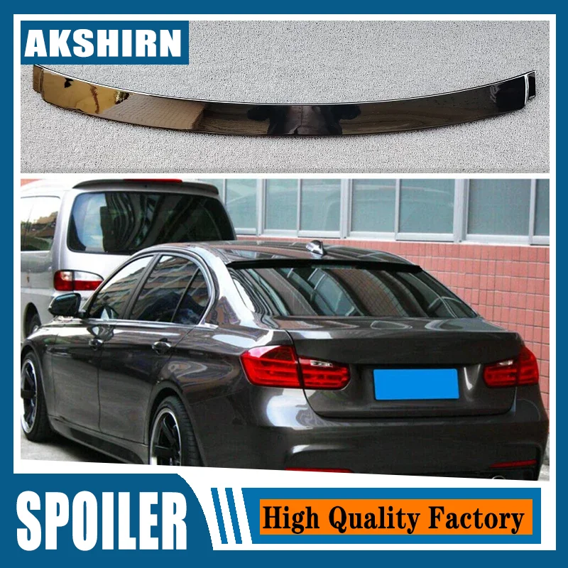 For BMW F30 F35 F80 320 325 330 Rear Window Roof Car Spoiler Wing High Quality ABS Black Carbon Tuning Accessories Styling