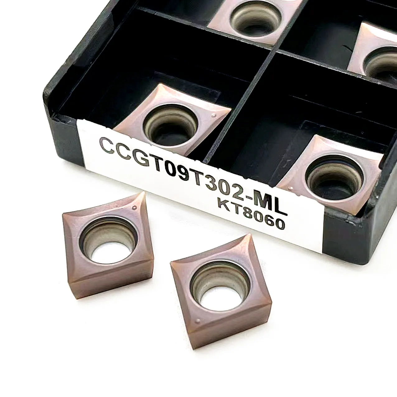 Lame de coupe en aluminium, outil de tournage, CCGT09T302 CCGT09T301 CCGT09T304-ML KT8060 outil de coupe à insertion, outils CNC alliage de bois AL + étain
