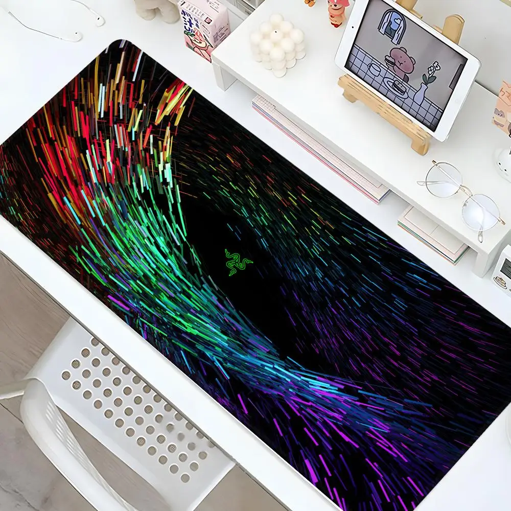 RazerS Mouse Pad Gaming Locking Edge Big Computer Office Gamer Large Rubber Art Mousepad Laptop Desk Mat view 4