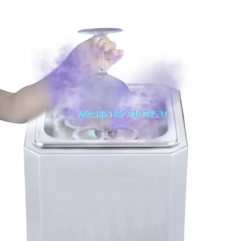 Wmwmnu Commercial CO2 Countertop Glass Chiller for Cafe Bar Hotel Wine Bottle Cup Froster Frosting