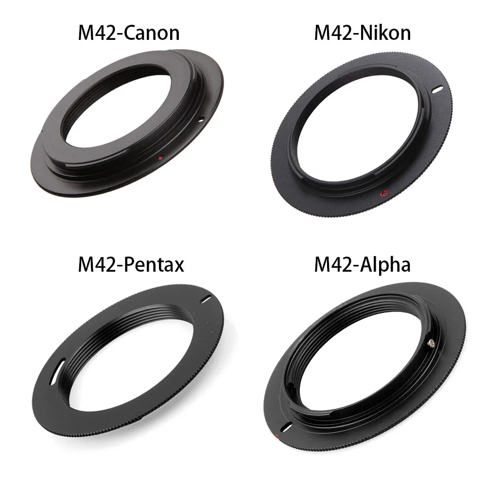 Camera Lens Adapter M42 Bayonet Lens to EF AI AF PK NEX OM4/3 for Canon EOS EOSM Nikon Sony Alpha Pentax Olympus 4/3 DLSR