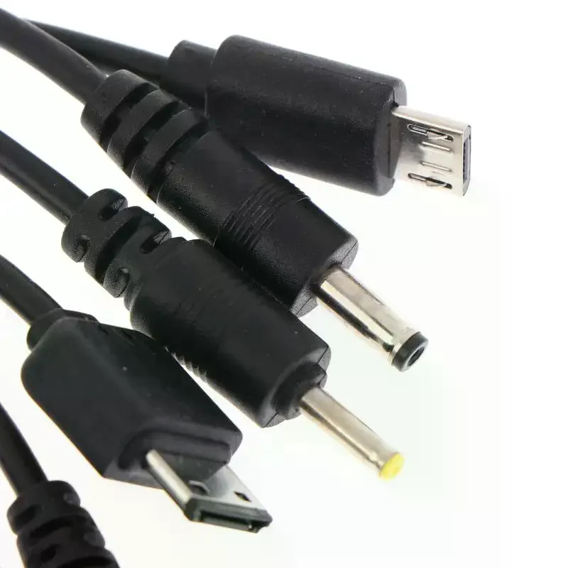 Length 20cm USB Power Charging Cable Wire Cord For Phone Universal 10 In 1 Micro USB DC Mobile Phone Charger Adapter Plug