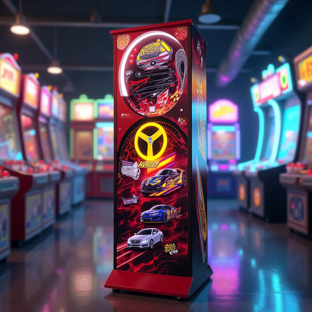 Chewing gum toy vending  freestanding winding  game vending pinball machine entertainment