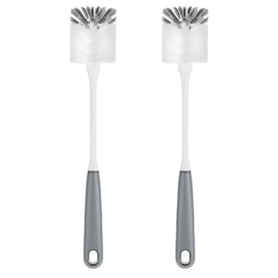 Long Handle Bottle Brush, Non-Scratch Water Bottle Brush Cleaner 2 pack bottle brushes for cleaning, drinking glasses brush wit