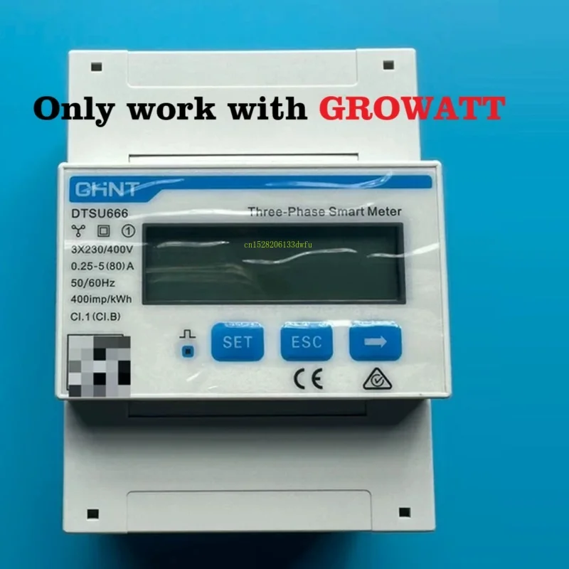 

DTSU666 for Growatt Inverter 3X230/400v 0.25-5(80)A CHINT