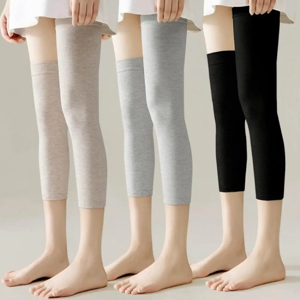 女性用軽量膝パッド-夏用-薄型モデル-エアコン付きの部屋で冷えを防ぐ-滑り落ちない-家庭用保護具