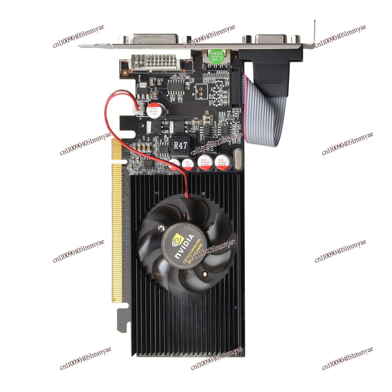 GT210 PCIE16X server dedicated dual screen 1G 1U2U small chassis industrial control graphics card
