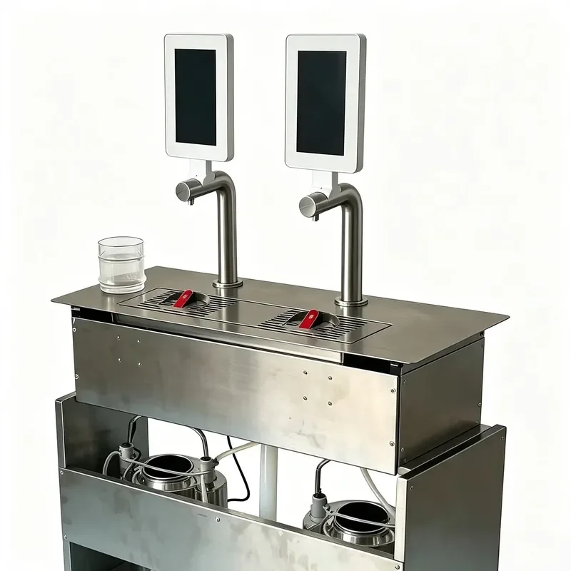 Smart Coffee Dispenser Kiosk with Multiple Flavors Push Cup Cold Brew Milk Dispenser for Business