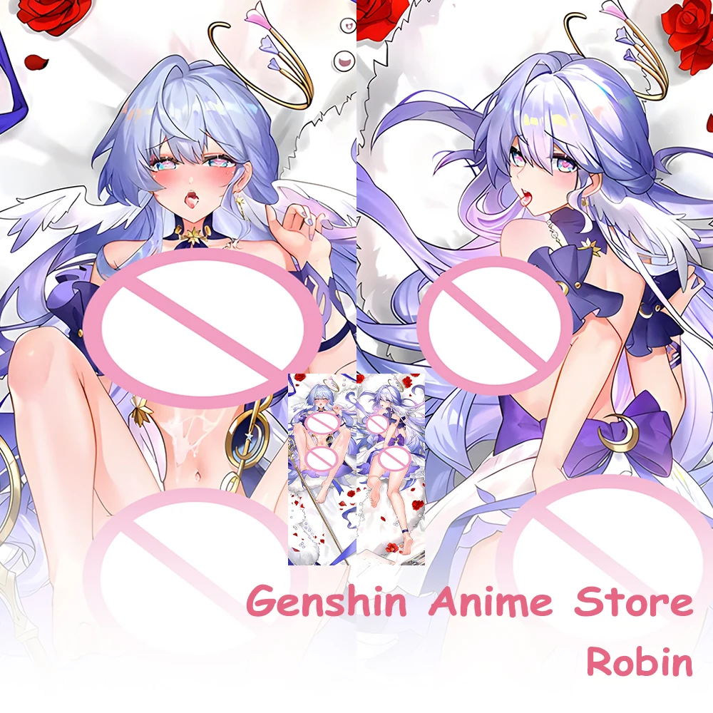 Honkai Star Rail Robin Federa da tiro Double-Sided Stampata Otaku Letto Cuscino Fodere per Cuscini Che Abbraccia Fullbody Puntelli Cosplay