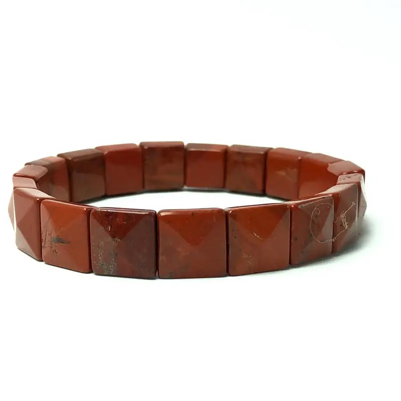 Mehrflächige Perlen 10x14mm Armband Naturstein Armband Achat Obsidian Kristall Quarz Einfaches Armband Geburtstag Weihnachten Geschenk – Detail 7