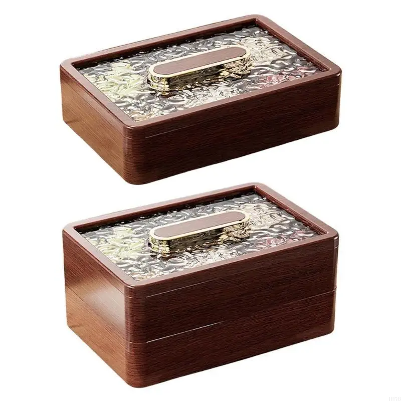 

H37D Sealed Pattern Dry Fruit Serving Box Elegant Nut and Snacks Storage Container with Lid Dining Table Centerpieces